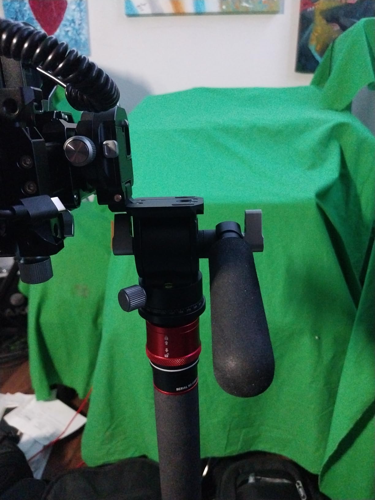 SmallRig Video Head for Vertical/Horizontal Shooting, Tripod Pan Tilt Fluid Head with Telescopic Handle and Switchable QR Plate for Arca, Max Load 5kg / 11Ibs for Camcorder, Mirrorless, DSLR - 4104 customer photo 2