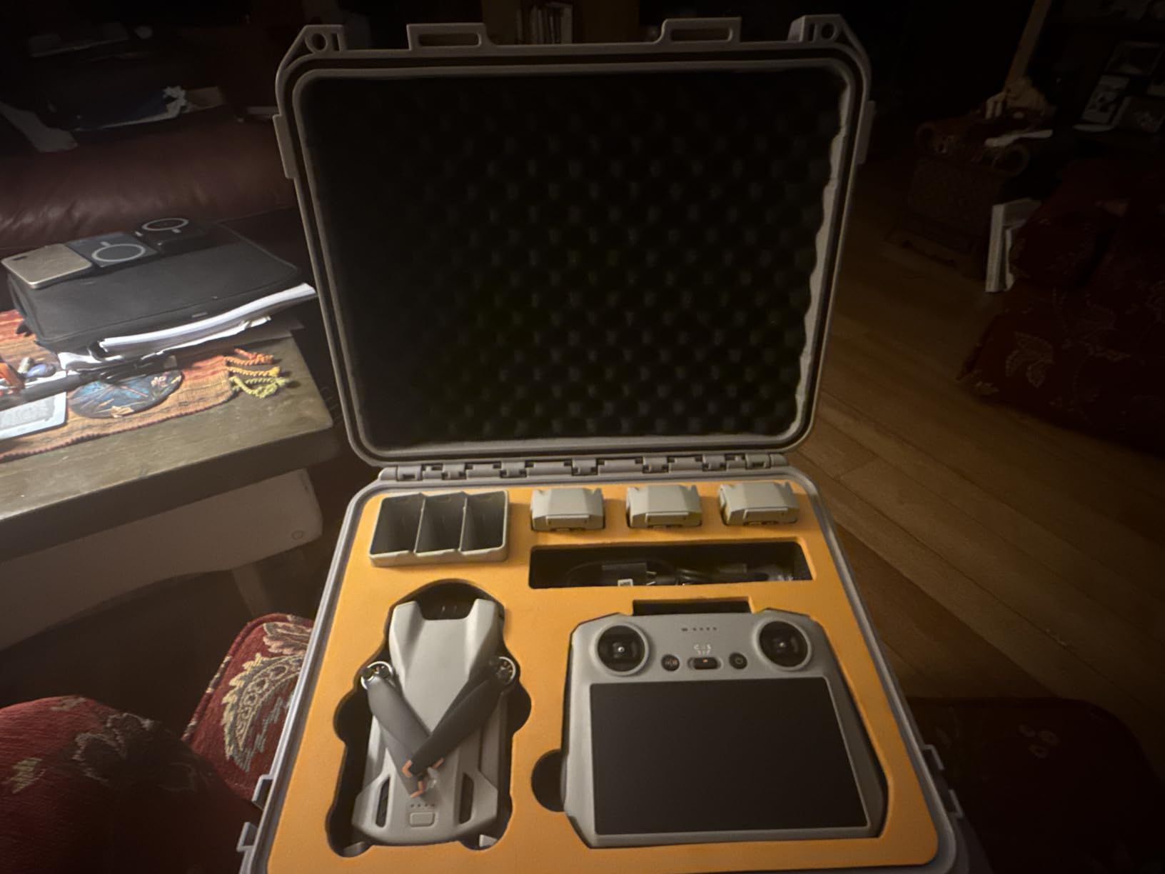 Hard Case for DJI Mini 3 Pro/3/Mini 4 Pro, Waterproof Pressure Resistant Carrying Case Accessories - Fits Latest for DJI RC 2/RC (Only Case) customer photo 2