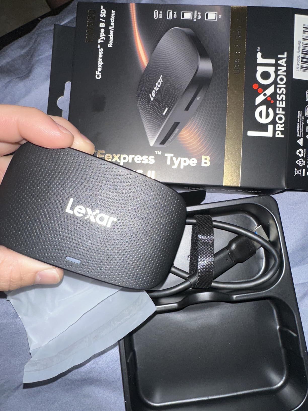 Lexar Professional CFexpress Type B / SD USB 3.2 Gen 2 Reader, Transfer Speeds Up To 10Gbps (LRW520U-RNBNG) customer photo 2