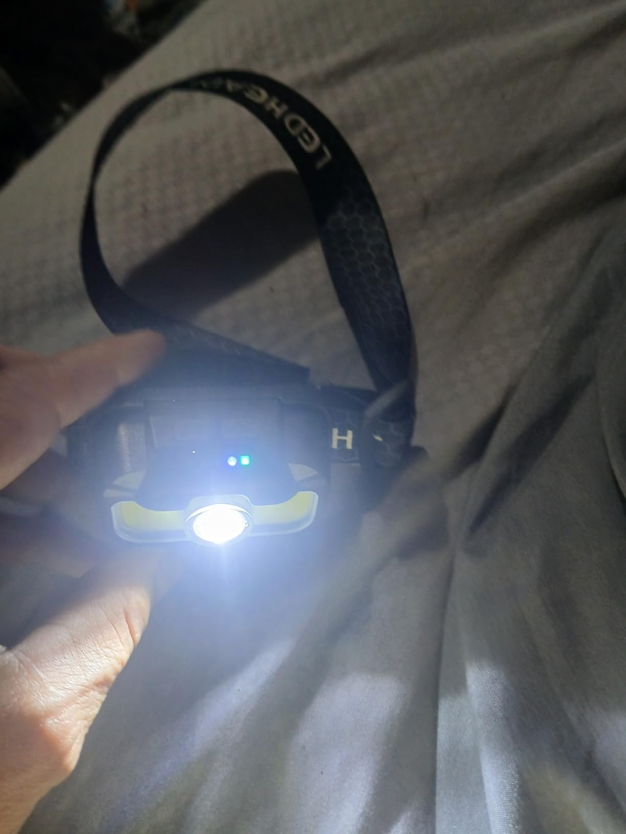 HOKOILN LED Headlamp Rechargeable with Green & Red Light -1300 Lumen Ultra-Bright Flashlight Headlight for Camping, Running, Hiking, Fishing customer photo 1