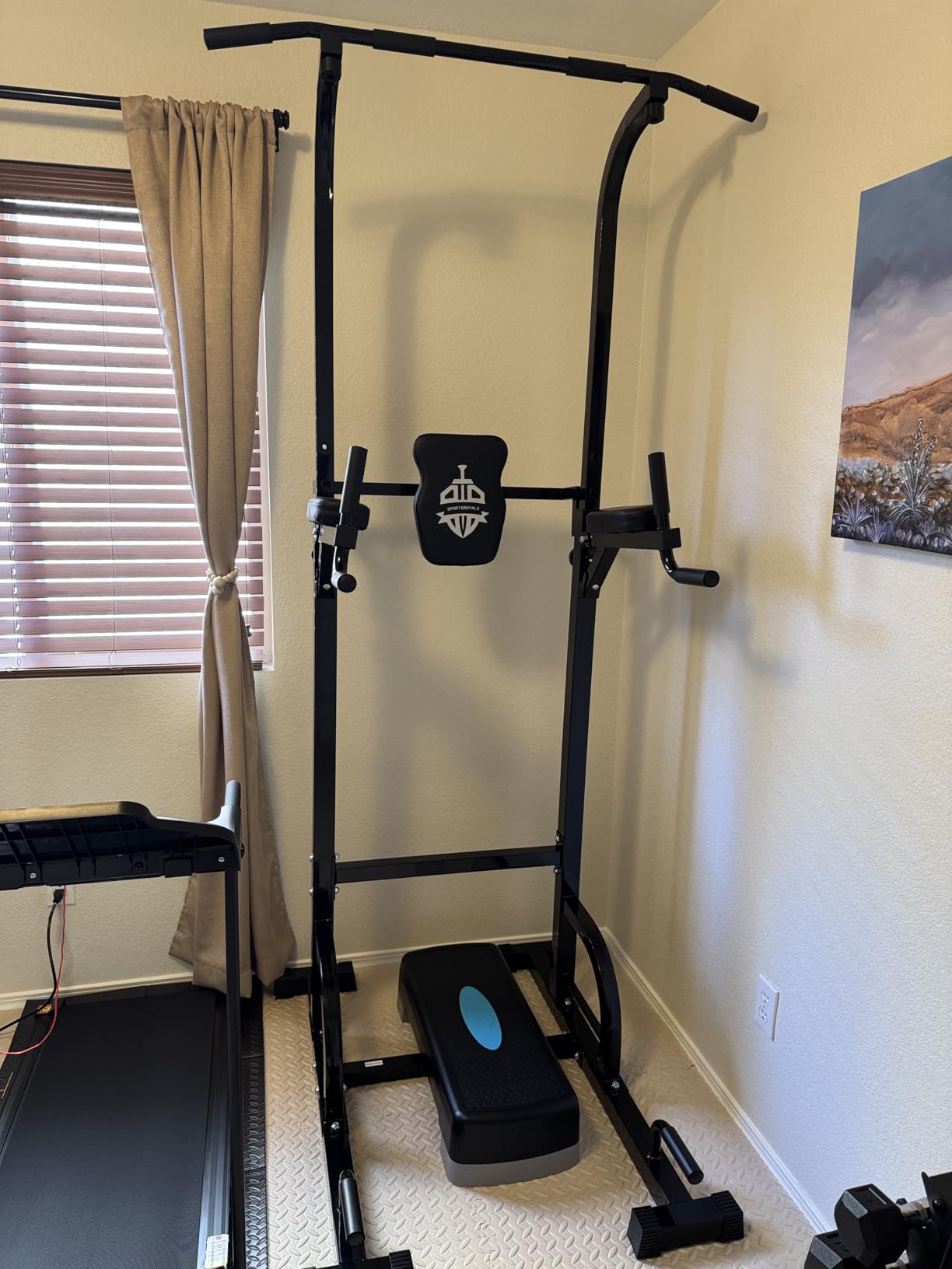 SPORTSROYALS Free Standing Pull Up Bar, Power Tower for Home Gym Training customer photo 1