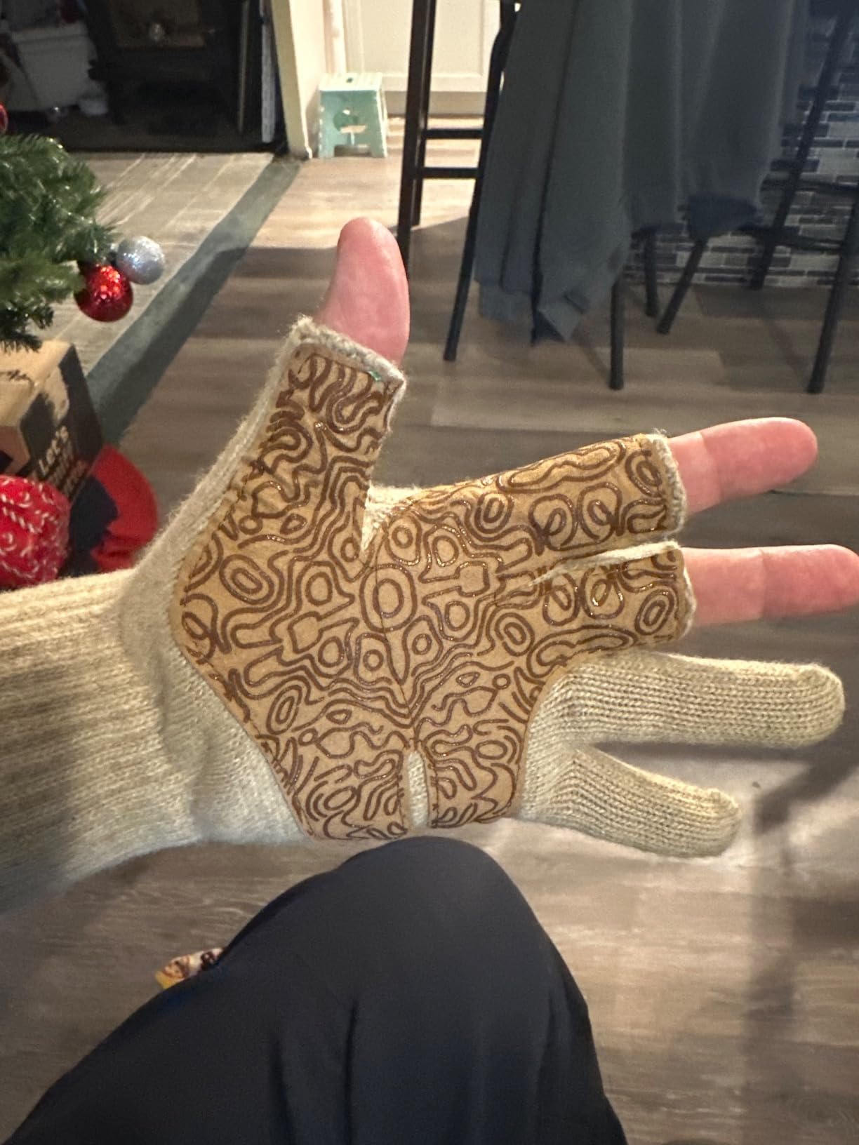 Palmyth Wool Fishing Gloves 3-Cut Fingerless for Men and Women Cold Weather | Warm Wool, Anti-Slip Palm Grip for Winter Fly Fishing, Ice Fishing, Photography and Hunting customer photo 2