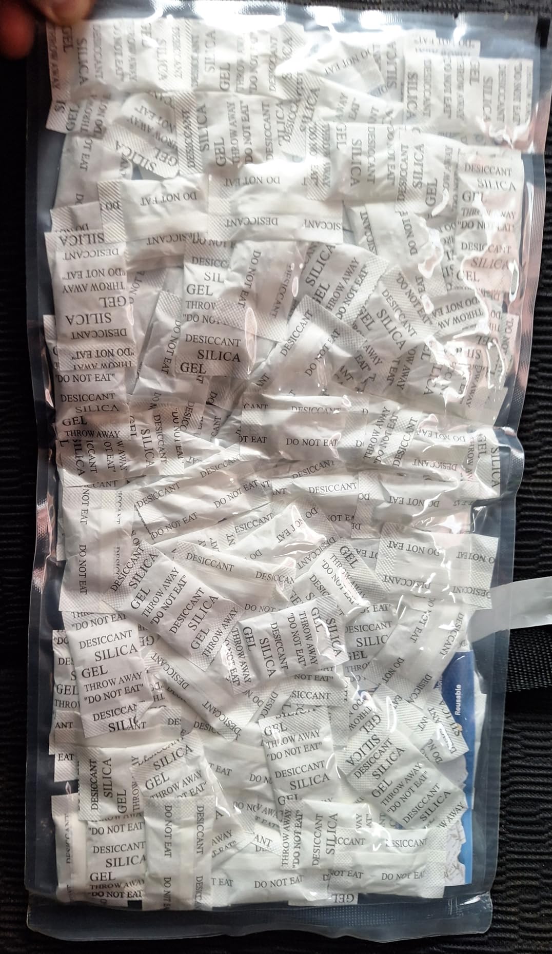 Sukh 100PCS Silica Gel Packets - 2g Desiccant Beads Moisture Absorbers | Reusable Desiccant Pack for Storage, Closet, Clothes, Shoes, Car, Jewelry, 3D Filaments, Electronics Anti Humidity Protection customer photo 1