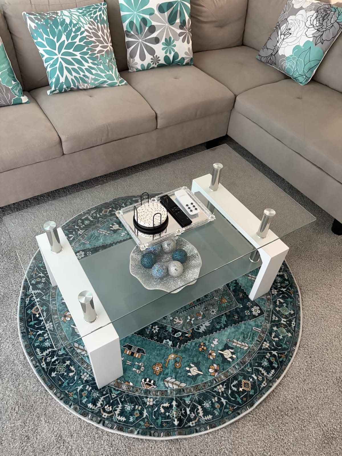 SERISSA Washable Rugs 8x10 Area Rugs, Large Non-Slip Boho Living Room Rust Rug, Ultra Soft Vintage Print Distressed Oriental Tribal Farmhouse Carpet for Dining Room Bedroom Dorm Office Home Decor customer photo 1