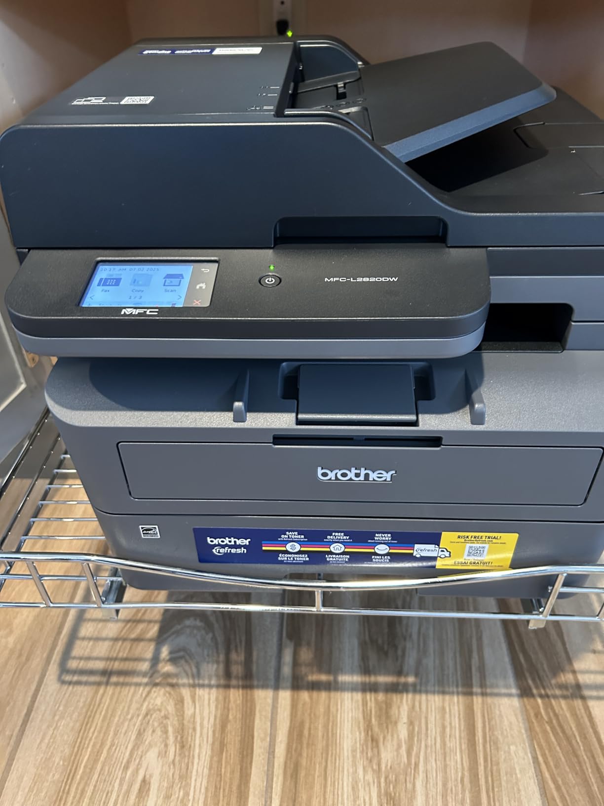 Brother MFC-L2820DW Wireless Compact Monochrome All-in-One Laser Printer with Copy, Scan and Fax, Duplex, Black & White | Includes Refresh Subscription Trial customer photo 1