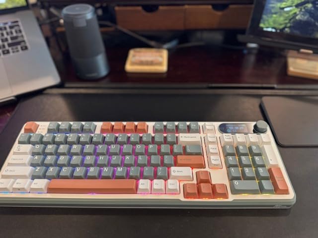 RK ROYAL KLUDGE S98 Wireless Mechanical Keyboard w/ Smart Display & Knob | 96% Top Mount RGB Gaming Keyboard BT/2.4G/USB-C, 5-Layer Noise Dampening, Creamy Sound Pre-lubed Switch, Hot Swap, 98 Keys customer photo 2