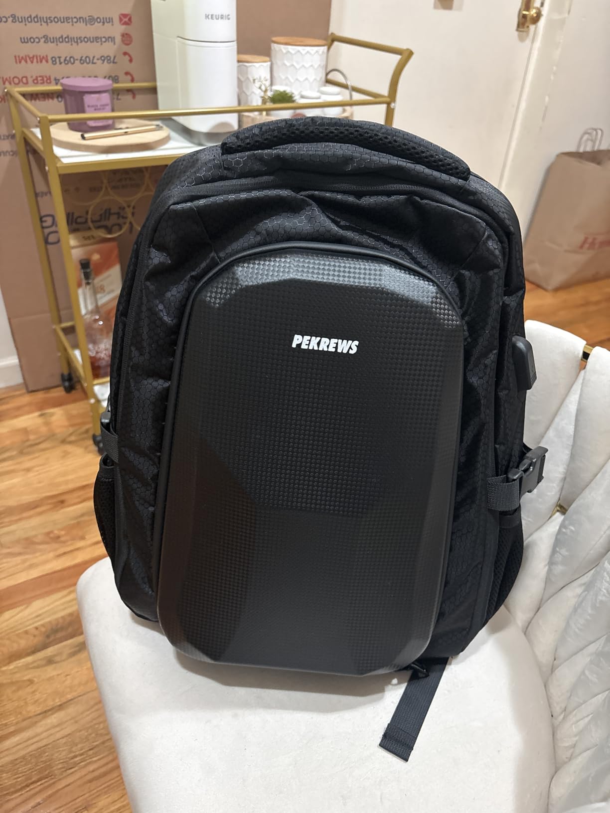 PEKREWS Mini 4 Pro Case, Mini 3/4 Pro Waterproof Hard Carrying Case, Large Drone Bag Fits 15.6 Inch Laptop, Travel Backpack for DJI RC 2/RC/N3/N2/N1 Controller, Fly More Combo and Drone Accessories customer photo 2