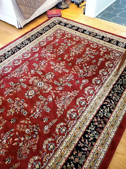 SAFAVIEH Area Rug 8x10 - Lyndhurst Collection - Large - Red & Black, Traditional Oriental Design, Non-Shedding & Easy to Clean, Ideal for Living Room, Bedroom, Dining Space (LNH331B) customer photo 2