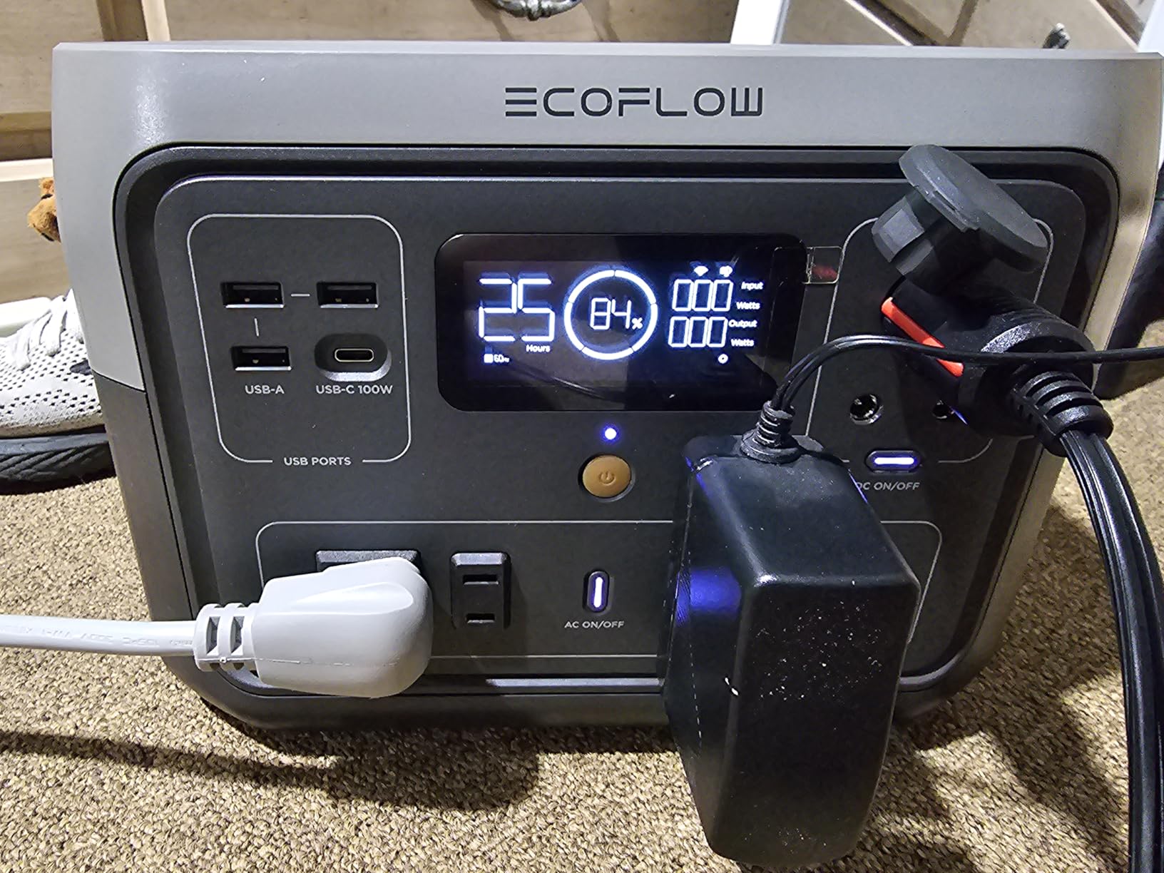 EcoFlow Portable Power Station River 2 Max 500, 499Wh 500W | 1 Hr Fast Charging, LiFePO4 Battery, Up to 1000W Output Solar Generator customer photo 1