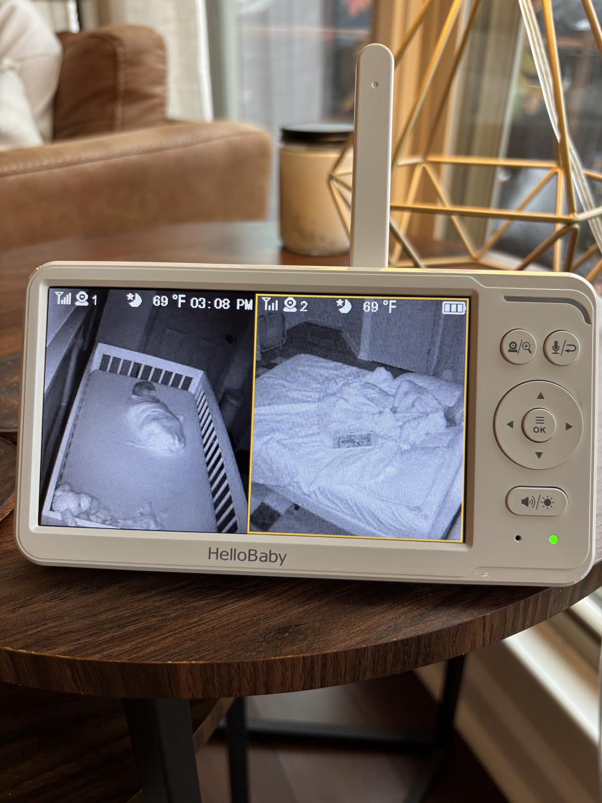 HelloBaby 6'' No WiFi Video Baby Monitor with Camera Audio, 30H Battery customer photo 2