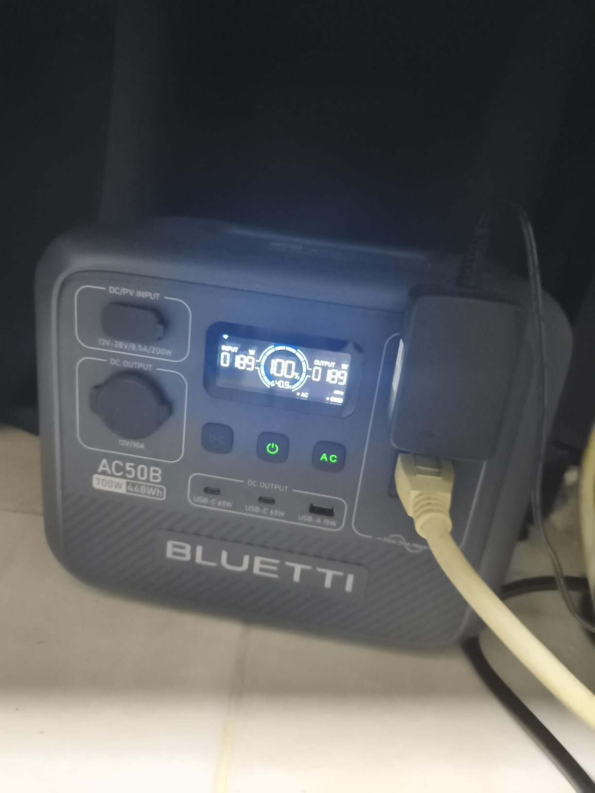 BLUETTI AC50B Portable Power Station 448Wh 700W LFP Battery Solar Generator | Power Lifting 1000W, 45 Min 0-80% Fast Charging customer photo 2