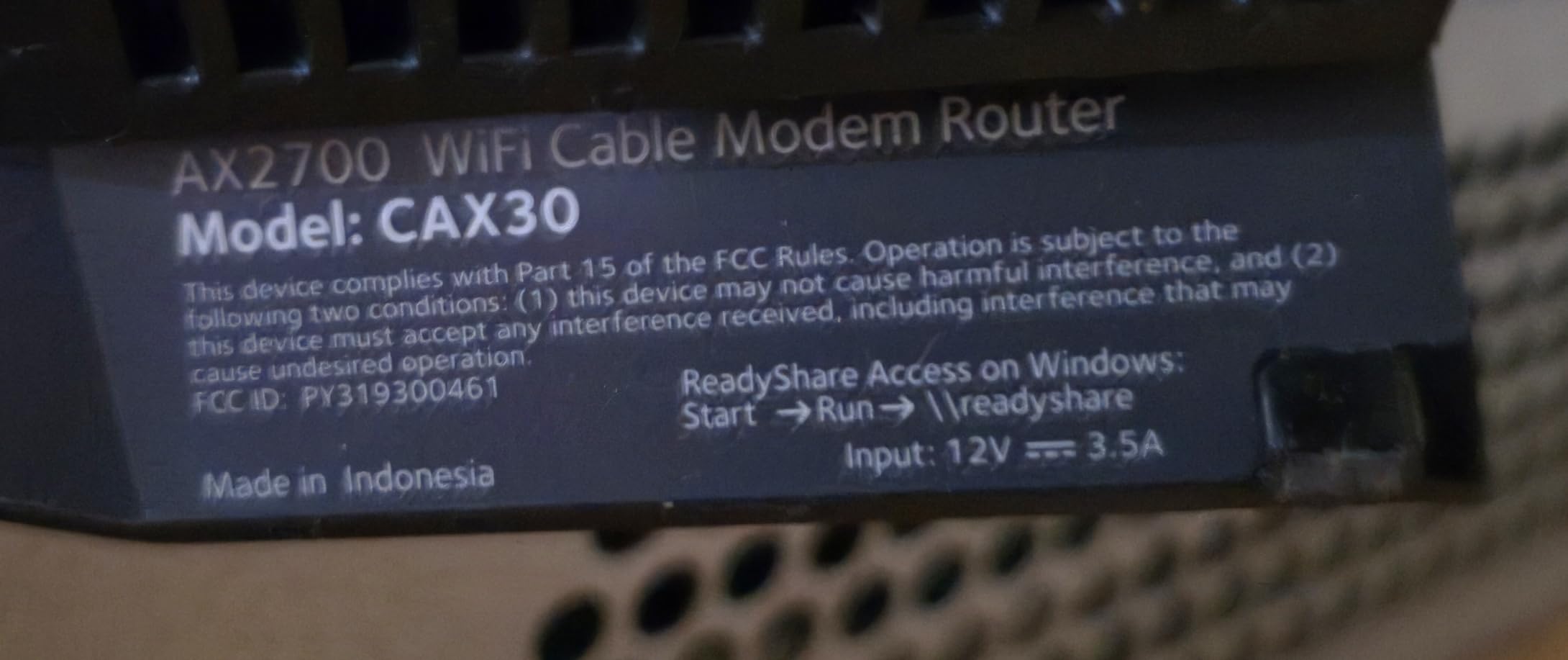 NETGEAR Nighthawk Modem Router Combo (CAX30) DOCSIS 3.1 Cable Modem and WiFi 6 Router - AX2700 customer photo 1