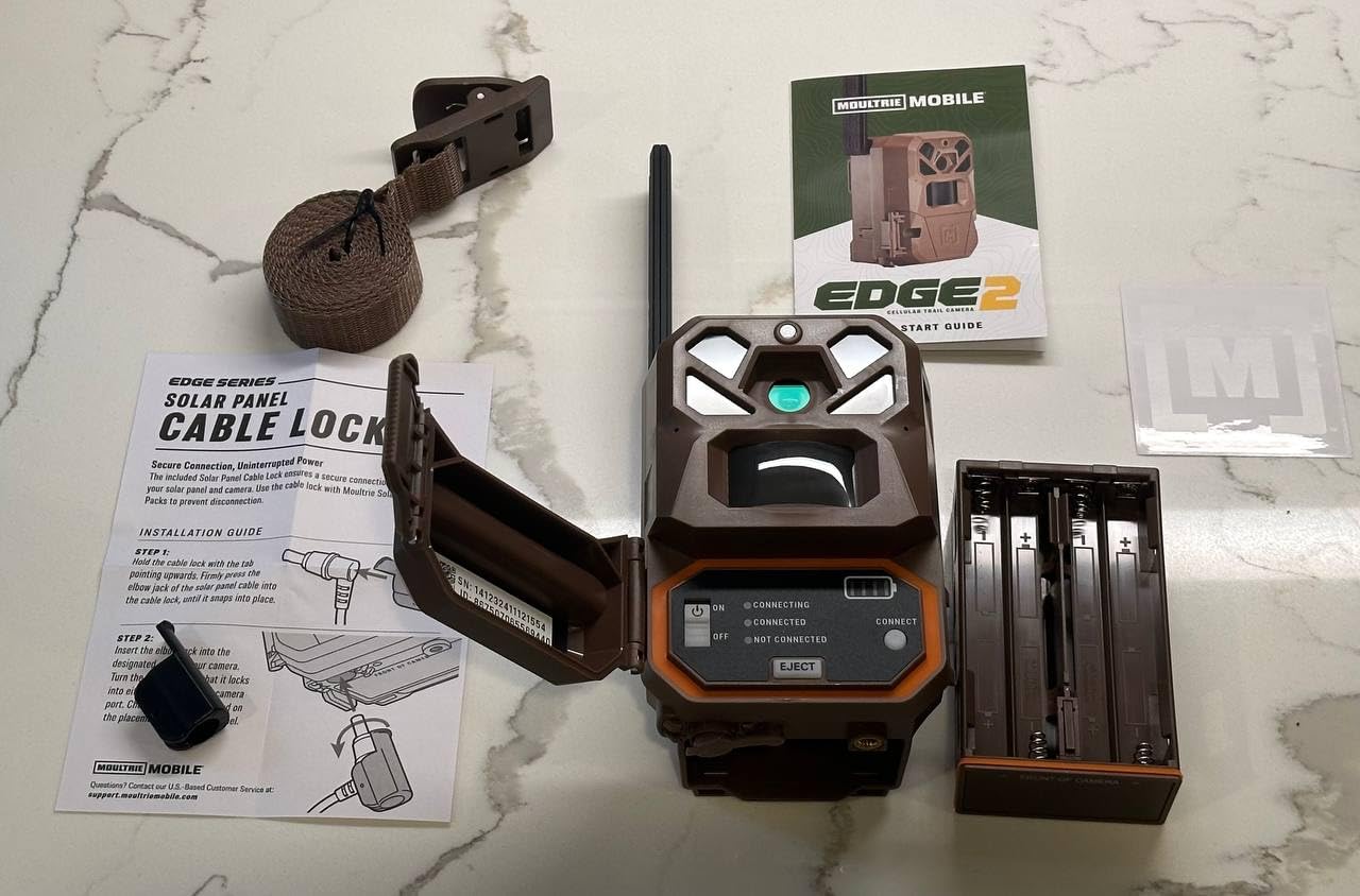 Moultrie Edge 2 Cellular Trail Camera | Scout from Anywhere, HD photos via Mobile app, 1080p video, multi-carrier, low-glow flash, 100ft detection customer photo 2