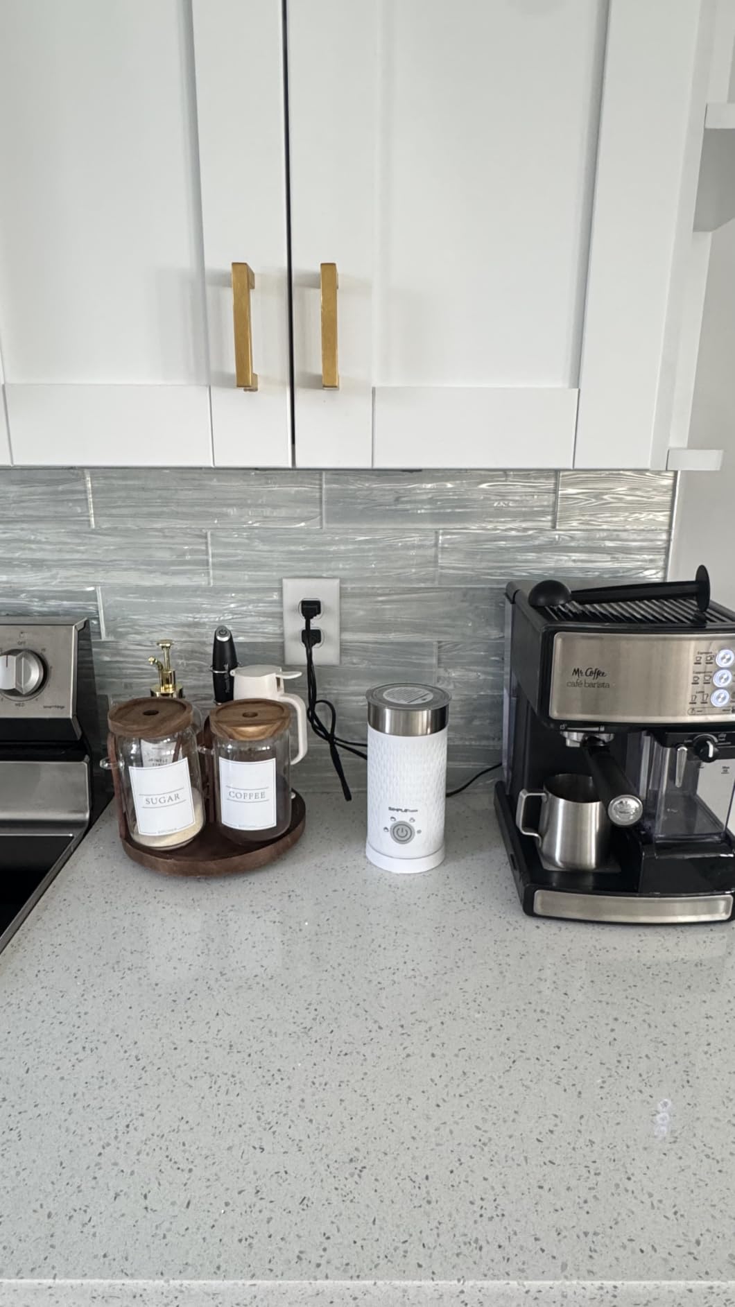 SIMPLETASTE Milk Frother, 4-in-1 Electric Automatic Milk Steamer customer photo 2