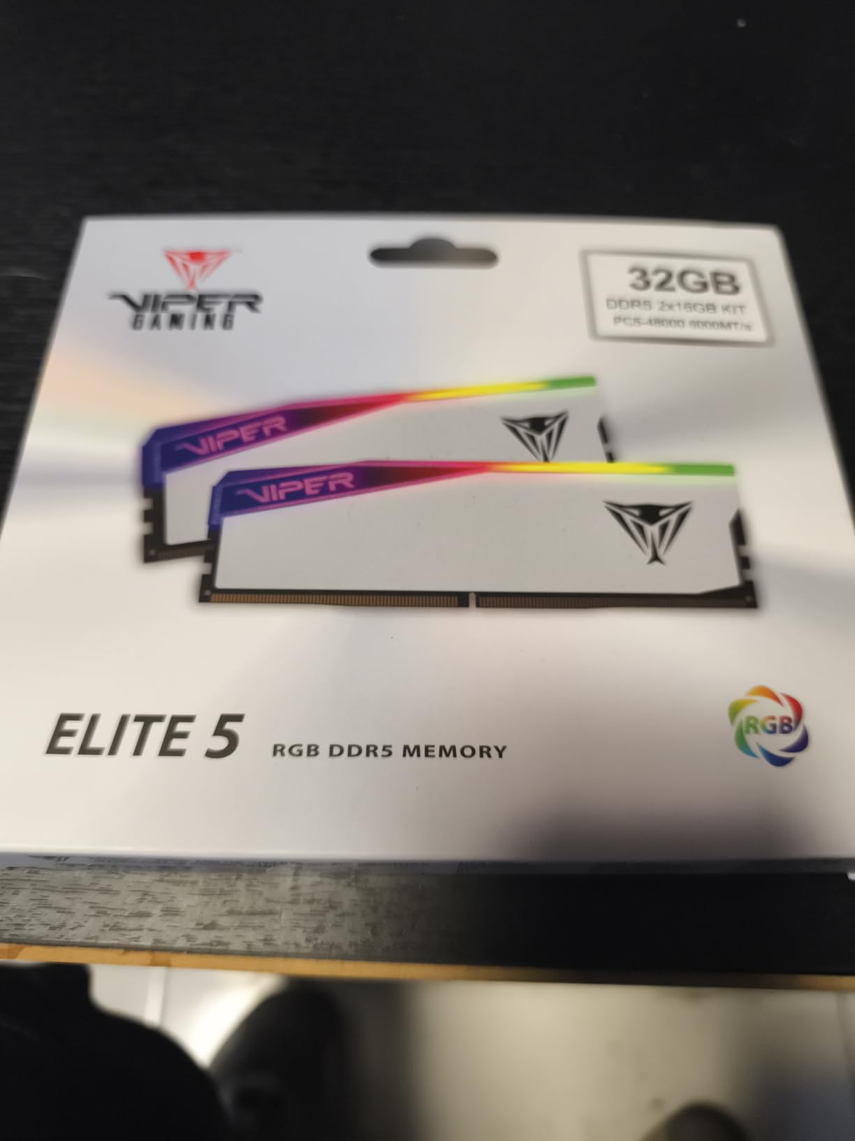 Patriot Memory Viper Elite 5 RGB DDR5 RAM 32GB (2X16GB) 6000MT/s CL30 1.35v UDIMM Desktop Gaming Memory Kit Compatible with Intel XMP/AMD Expo customer photo 2