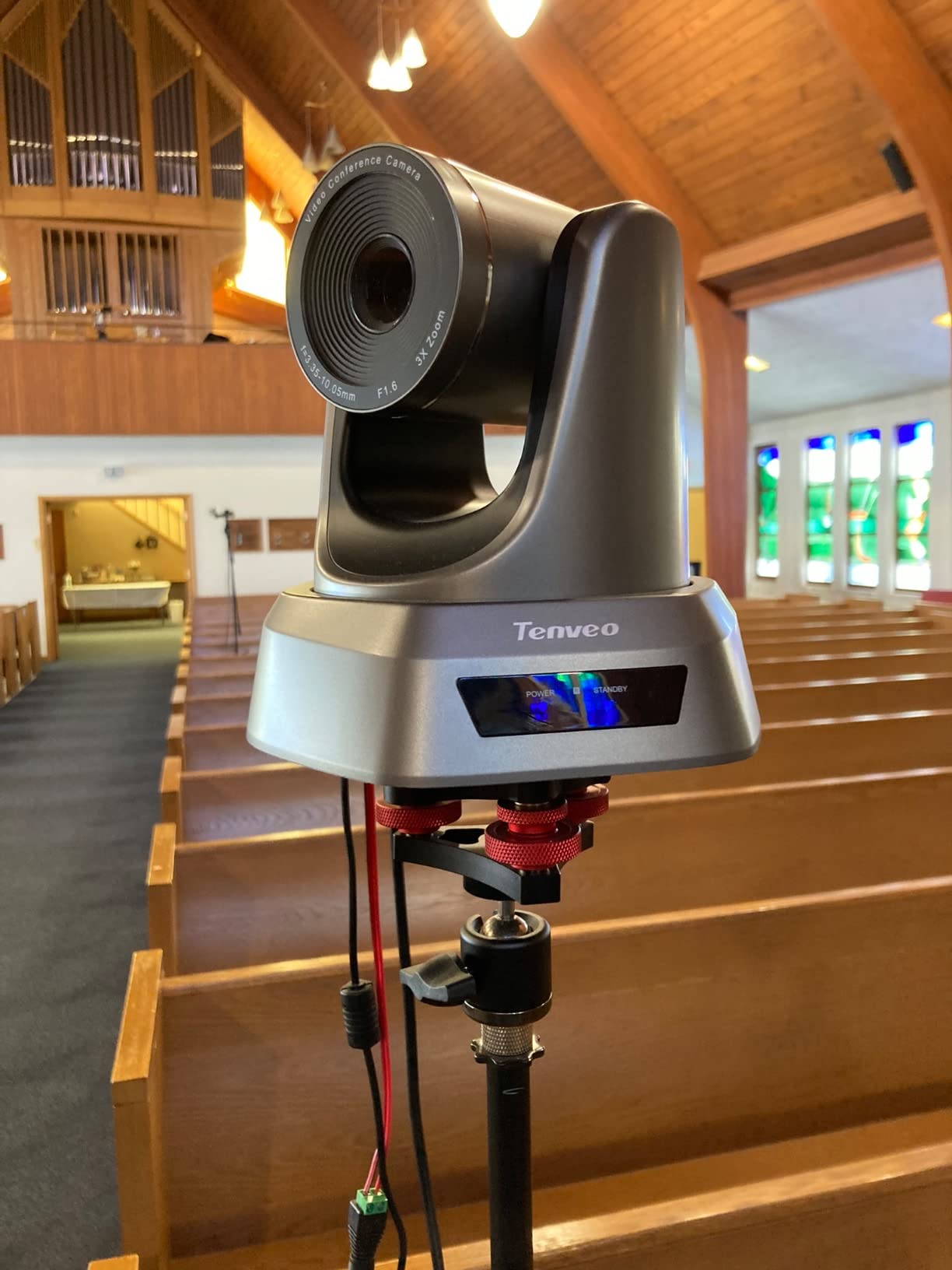 Tenveo PTZ Camera and Controller - 20X AI Humanoid & Face Auto-Tracking PTZ Camera with HDMI/USB3.0/LAN(PoE) and NDI PTZ Controller Joystick Keyboard Bundle for Church Worship Service Live Streaming customer photo 2