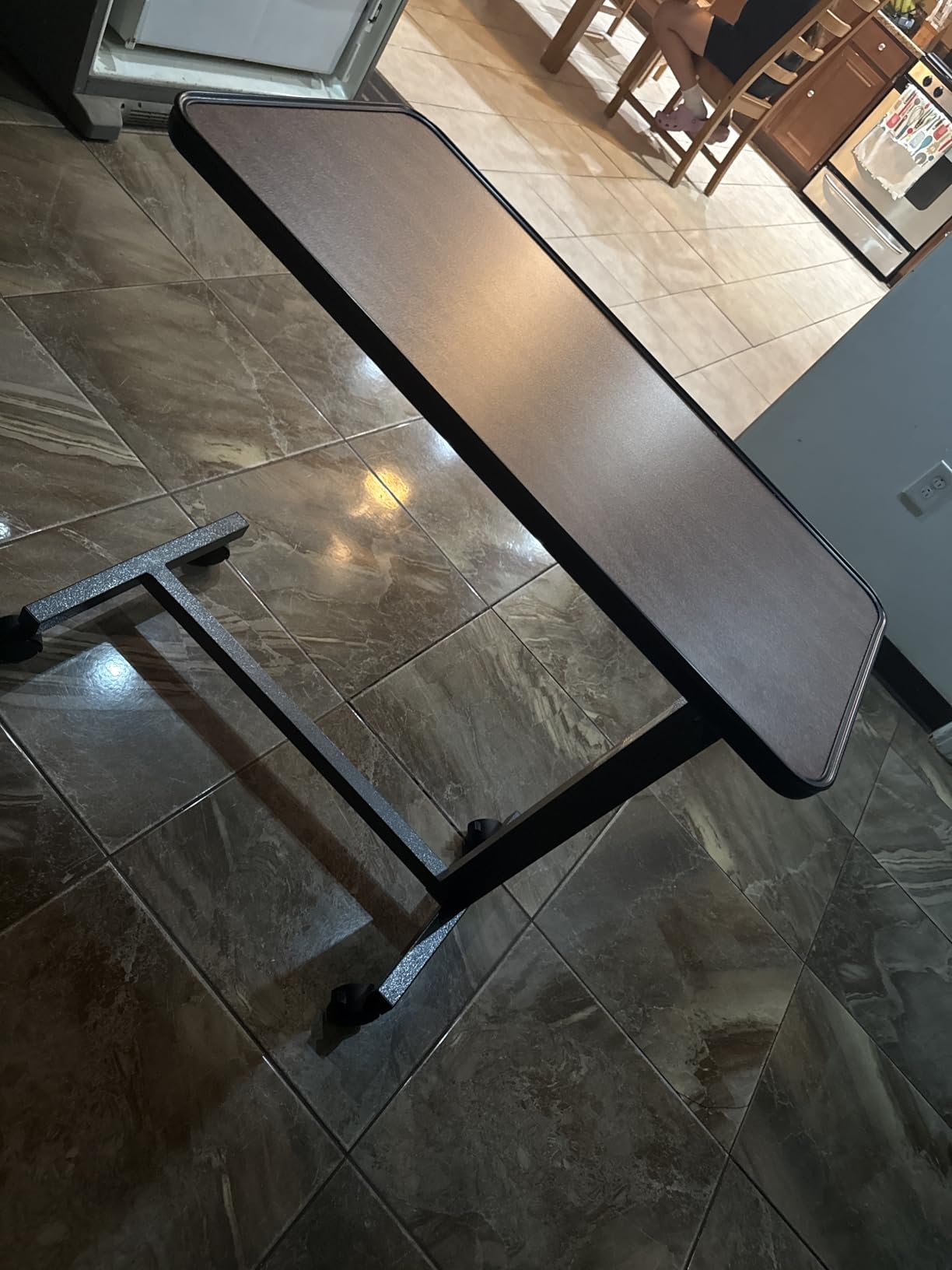 Medical king Adjustable Overbed Bedside Table Hospital Table customer photo 2