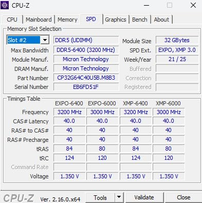 Crucial Pro DDR5 RAM 64GB Kit (2x32GB) 6400MHz CL40, Overclocking Desktop Gaming Memory, Intel XMP 3.0 & AMD Expo Compatible - Black customer photo 2