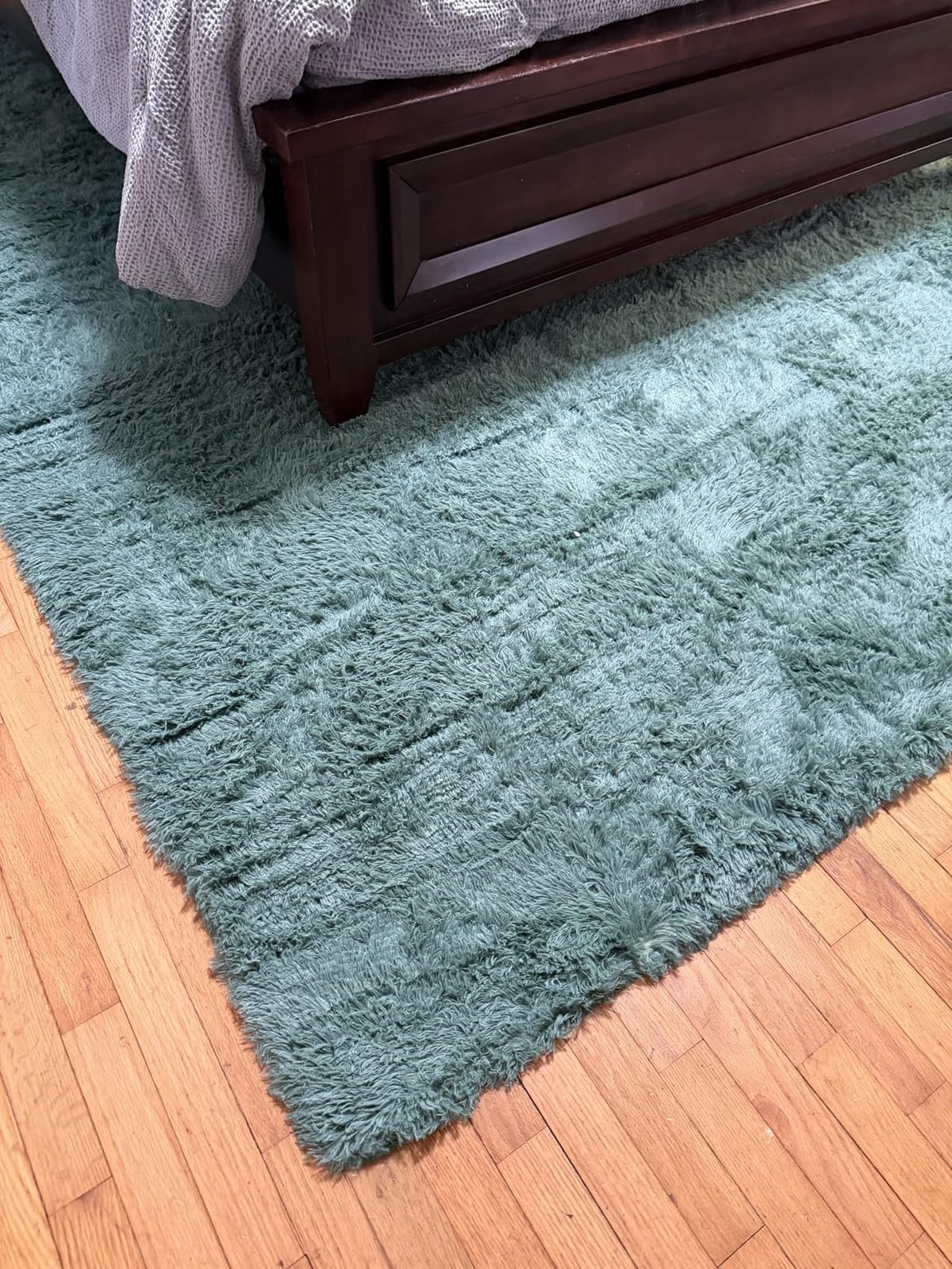 6x9 Ft Large Shag Rugs for Living Room Decor, Tie-Dyed Ultra Soft Fluffy Furry Area Rugs for Bedroom Indoor Floor, Aesthetic Carpet for Kids Home (Dark Grey) customer photo 2