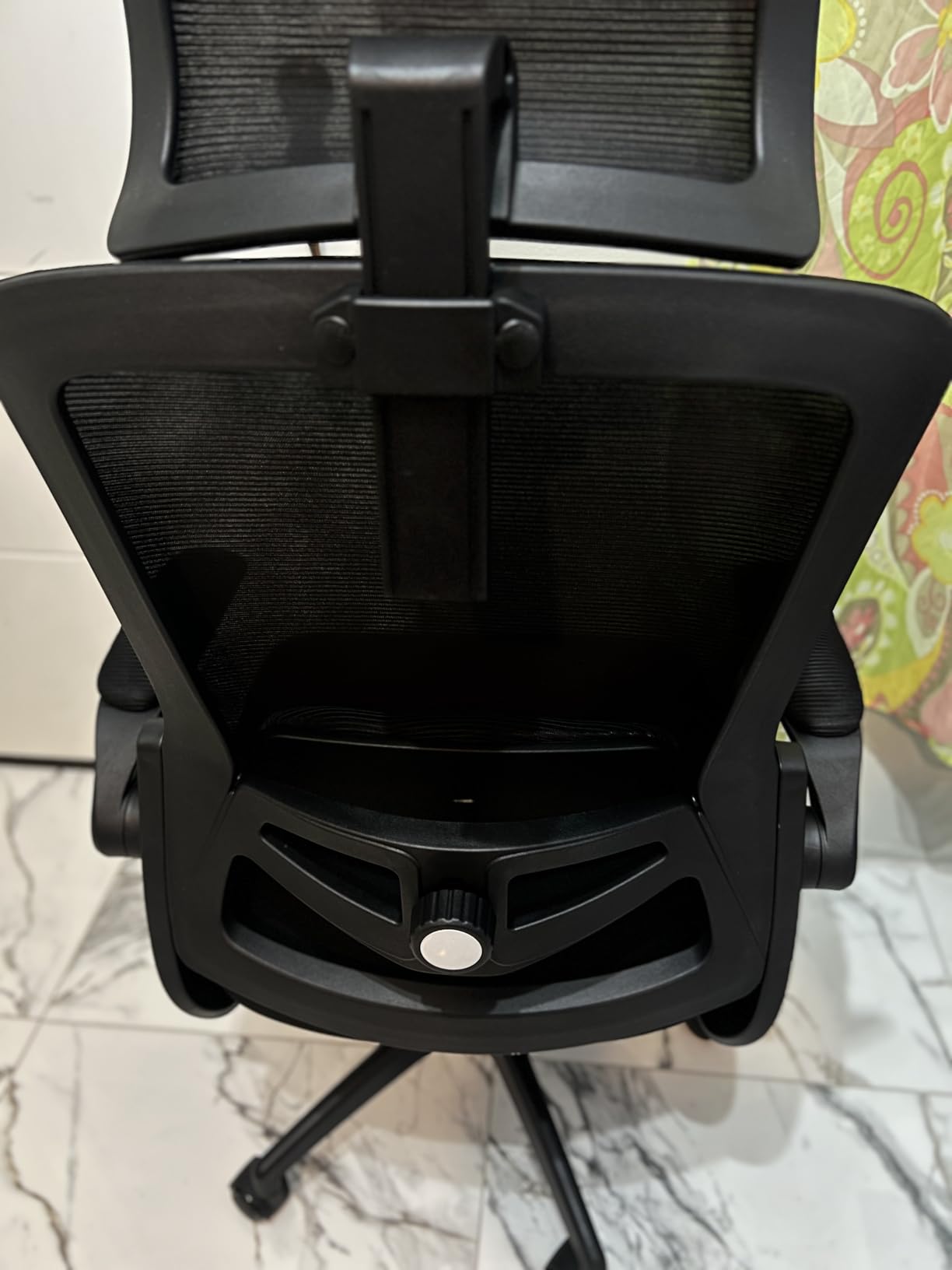 Fizzin Office Chair Mesh Computer Chairs with Adjustable Lumbar Support | Ergonomic Office Chair, Home Office Desk Chairs with Thickened Cushion and Headrest, Comfy Gaming Chair (Black) customer photo 1
