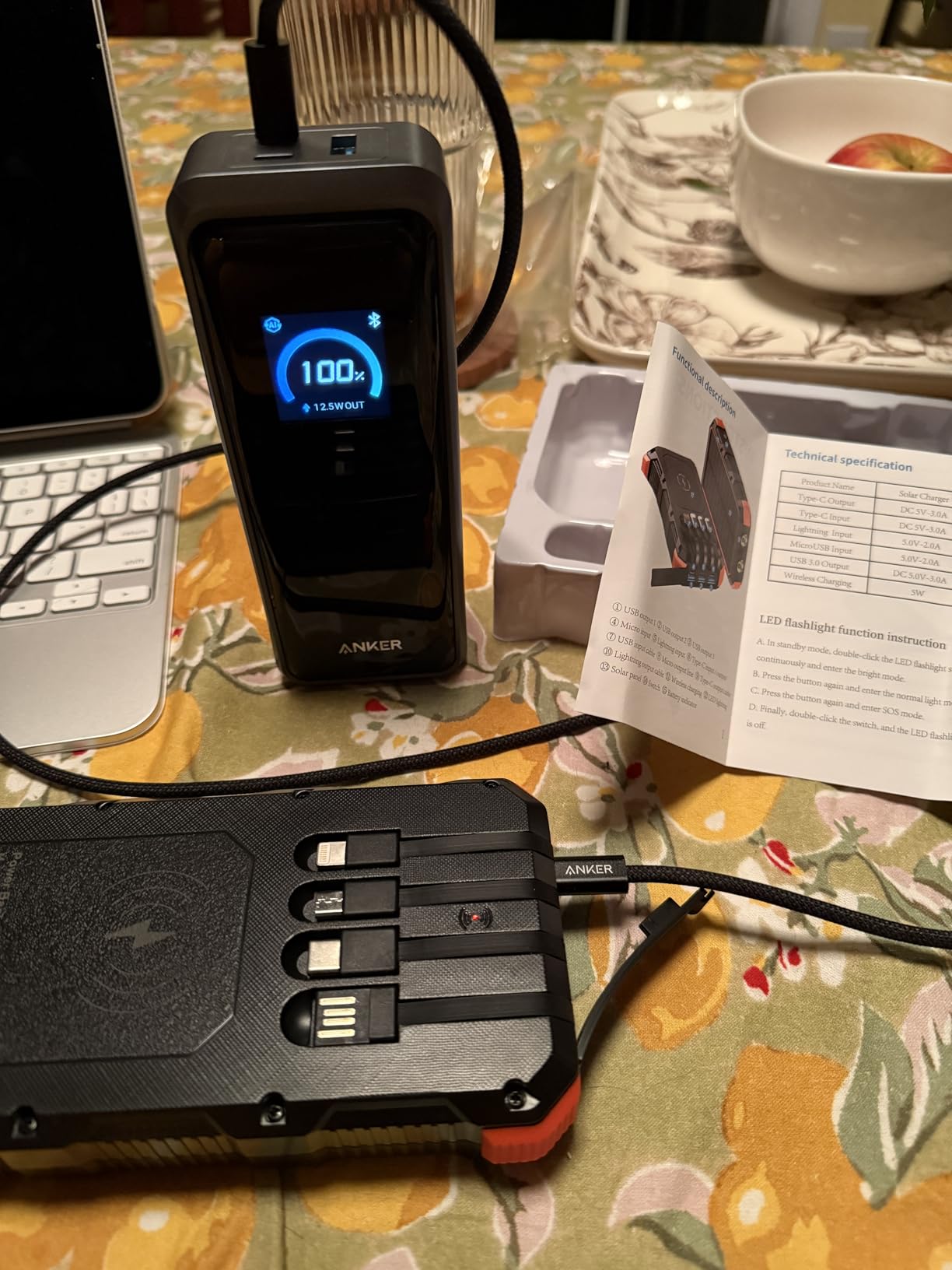 Anker Prime Power Bank and Charging Base, 26,250mAh 300W Max Portable Charger with Base for 6 Devices, Two-Way Charging, Flight-Approved, App Control, for Creators, MacBook, iPhone 17 Series, and More customer photo 1
