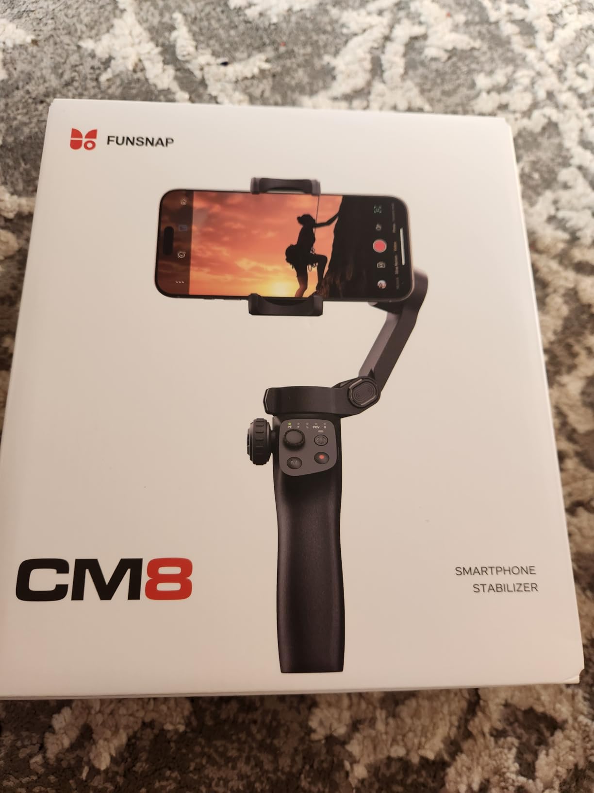 CM8 Gimbal Stabilizer for iPhone Android, 3-Axis Phone Gimbal with Remote Control Portable Foldable, Phone Stabilizer for Video Recording for Tiktok YouTube Vlog customer photo 1