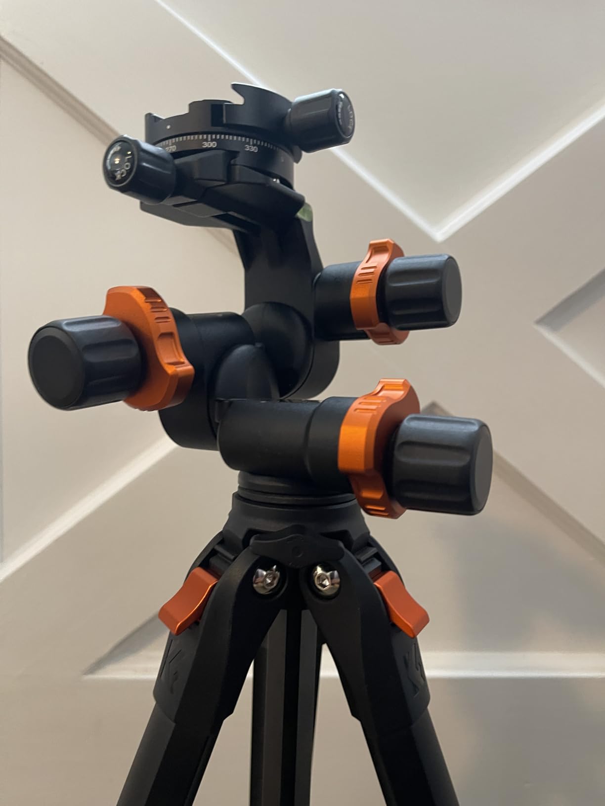 K&F Concept 3-Way Geared Tripod Head GD-3W PRO - Millimeter Micro-Adjustment, Aluminum Alloy customer photo 1