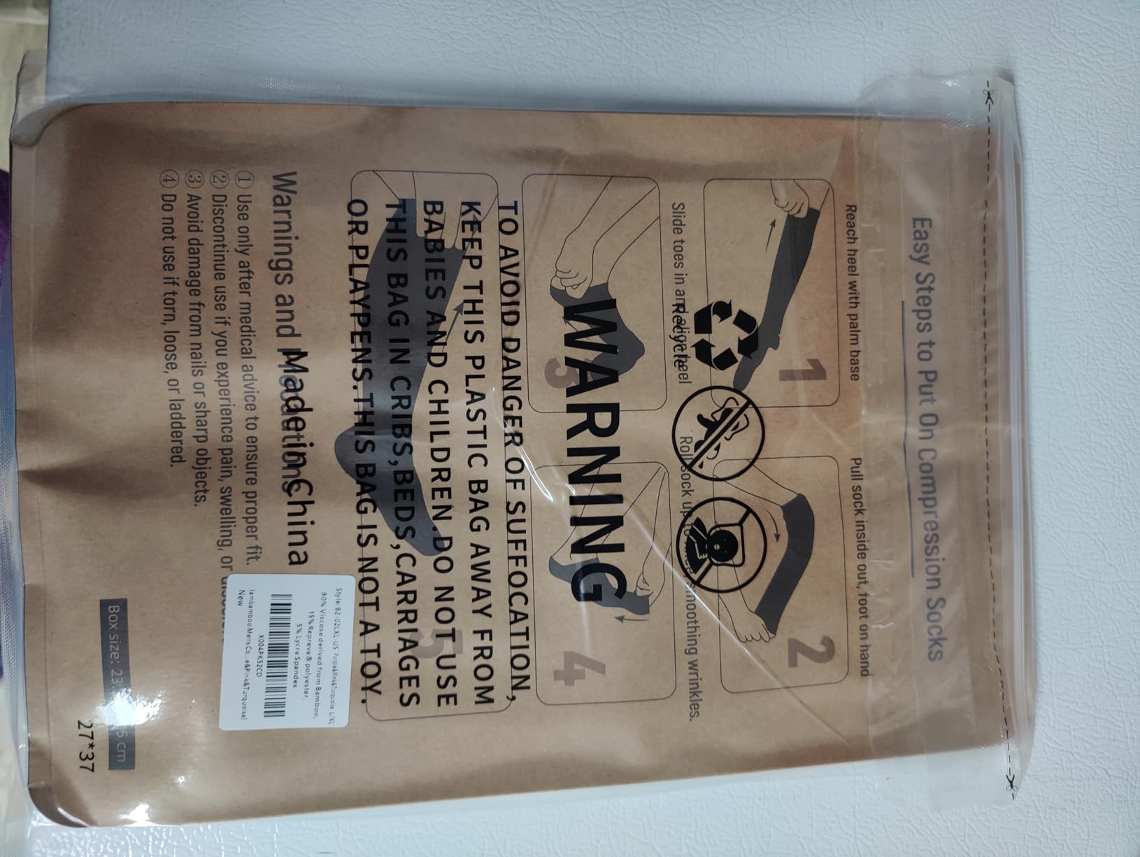 Compression Socks Women & Men 15-20 mmHg for Flying customer photo 2