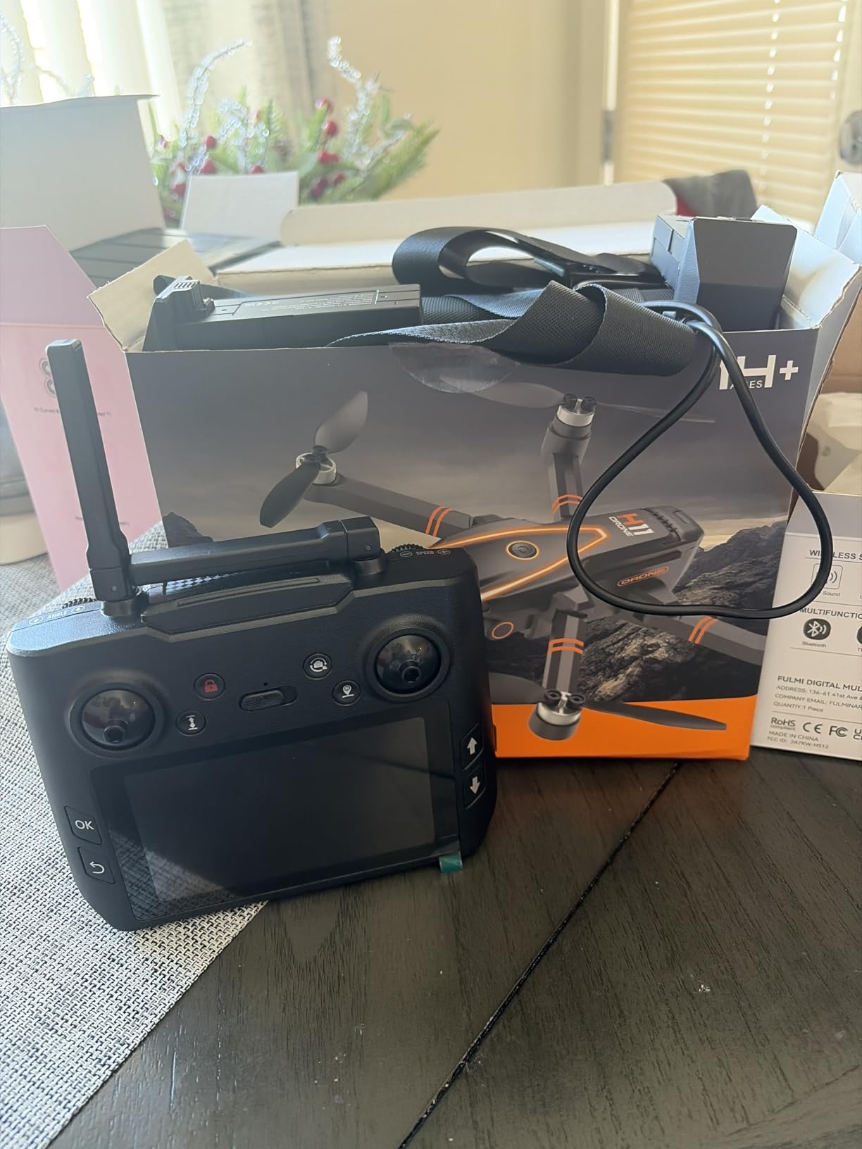 GPS Drone with EIS 4K Camera for Adults Kids, RC Drones with 4.5 inch HD Screen on Controller, Auto Return, 2 Batteries for 45 min Flight Time customer photo 2