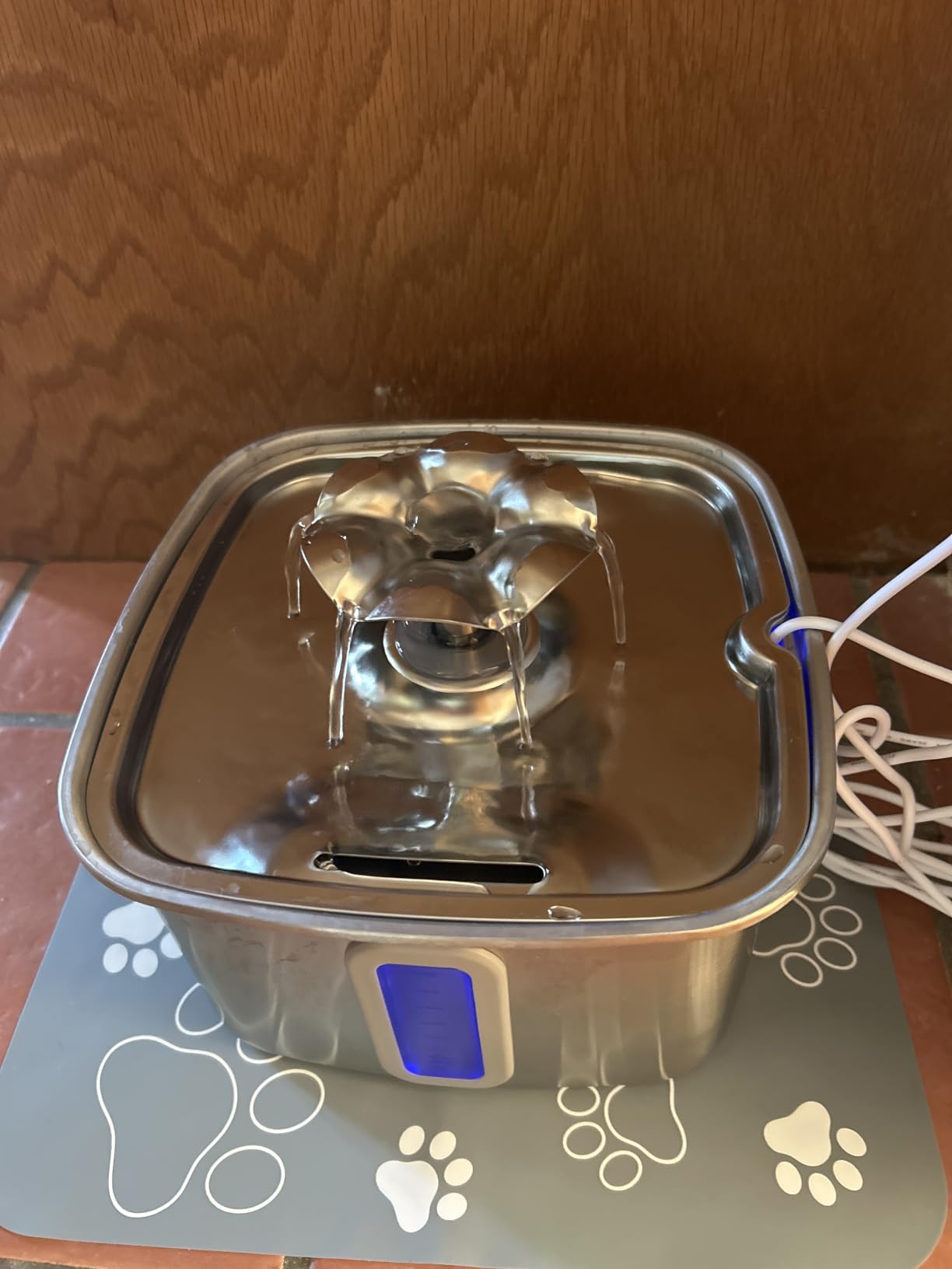 Veken Innovation Award Winner Stainless Steel Cat Water Fountain, 108oz, C1 customer photo 2