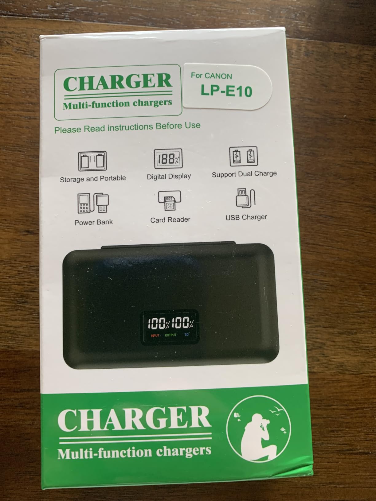 LP-E10 Battery 2-Pack 1600mAh and Digital Display Dual USB Charger for Canon LP E10,EOS Rebel T7 T6 T5 T3 T100,Kiss X50 X70 X80 X90,EOS 1100D 1200D 1300D 1500D 2000D 3000D 4000D Digital Cameras customer photo 1