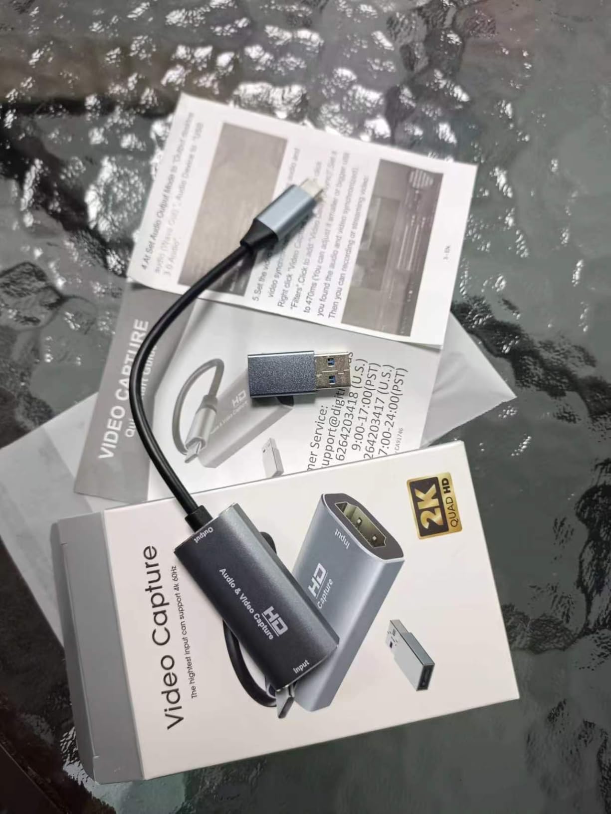 Video Capture Card, 4K USB3.0 HDMI to USB C, 1080P60FPS HDMI Capture Card for Streaming, Gaming, Video Recording Compatible with Switch, Xbox, PS4, OBS, Windows, Mac OS, Zoom(Silver) customer photo 1
