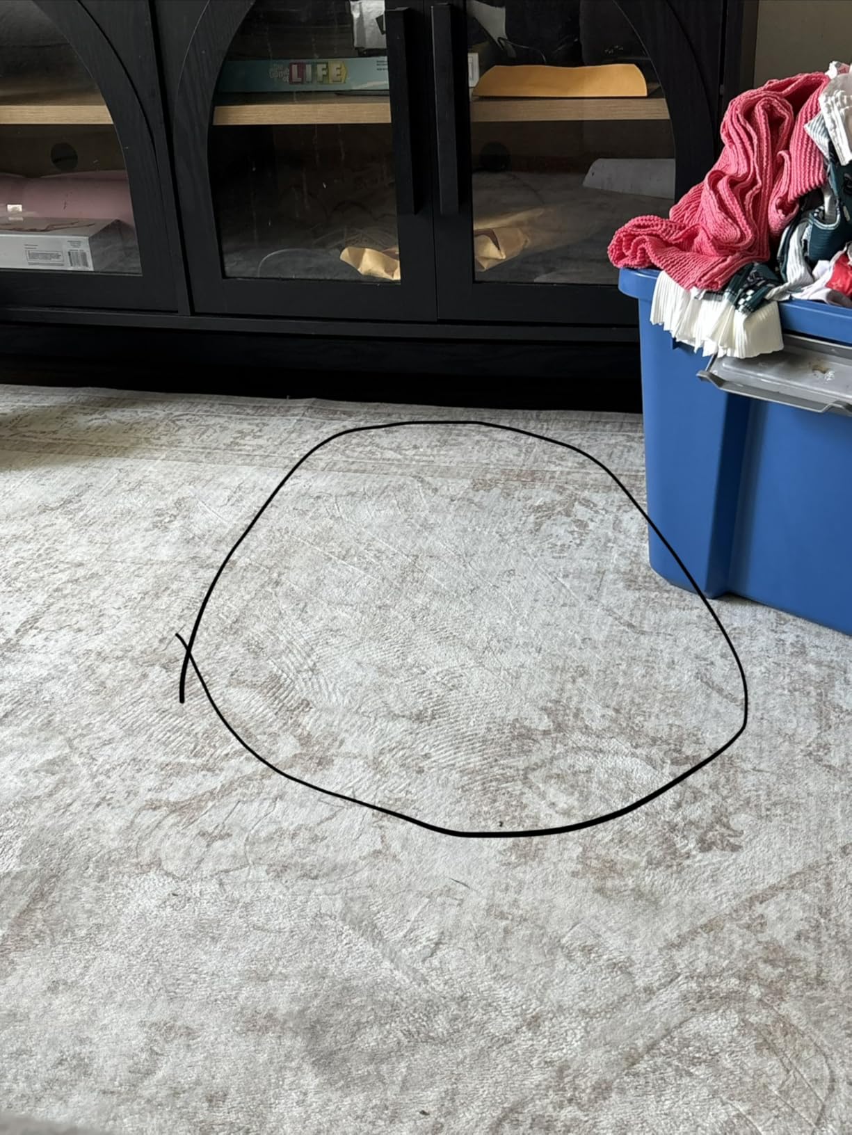 8x10 Area Rugs for Living Room Washable Non-Slip Rug Beige | Vintage Medallion Rug, Soft Low Pile Large Rugs, Indoor Retro Carpet for Bedroom Nursery Dining Table Farmhouse Home Office customer photo 2