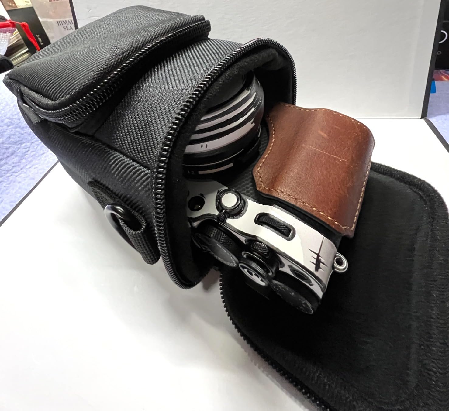 Travel Case Compatible with Fujifilm X100VI X100V Digital Camera | Portable Storage Bag with Belt Loop & Strap, Compatible with Canon PowerShot V1, Inner 5.90