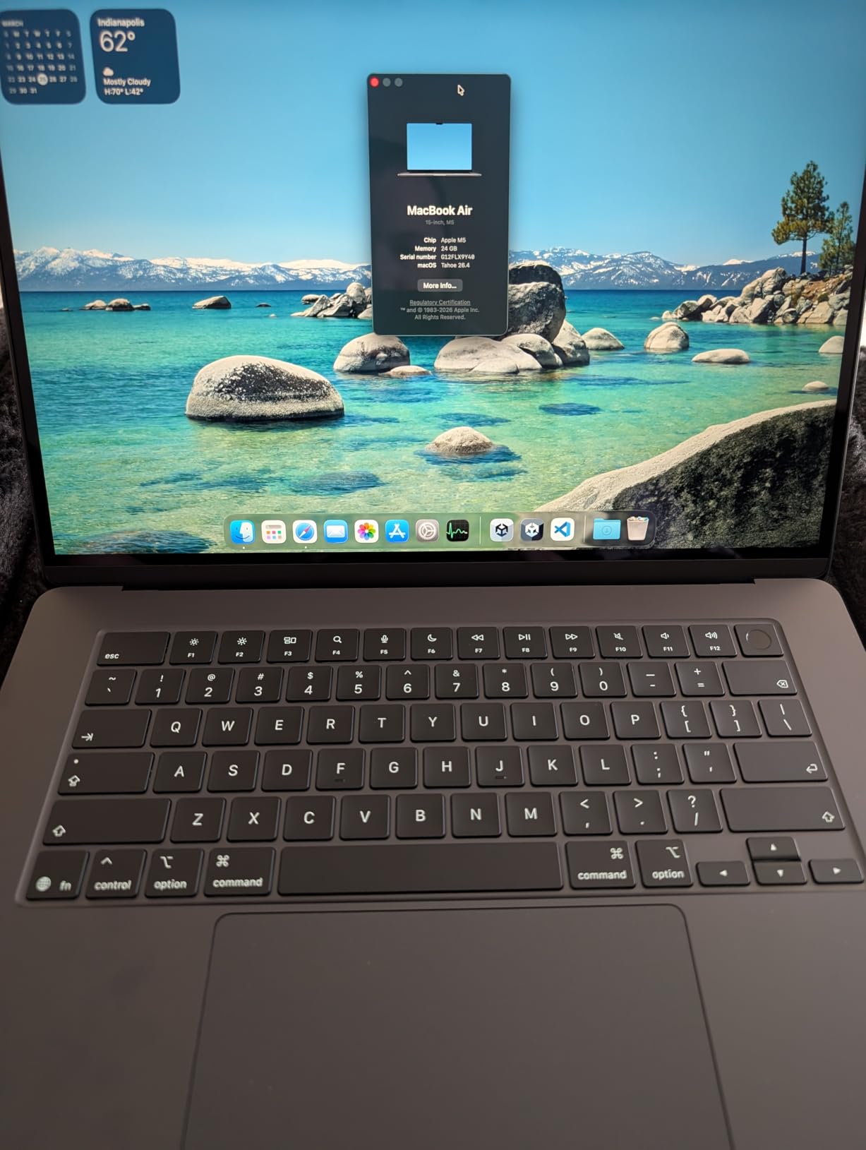 Apple 2026 MacBook Air 15-inch Laptop with M5 chip: Built for AI, 15.3-inch Liquid Retina Display, 24GB Unified Memory, 1TB SSD, 12MP Center Stage Camera, Touch ID, Wi-Fi 7; Midnight customer photo 1