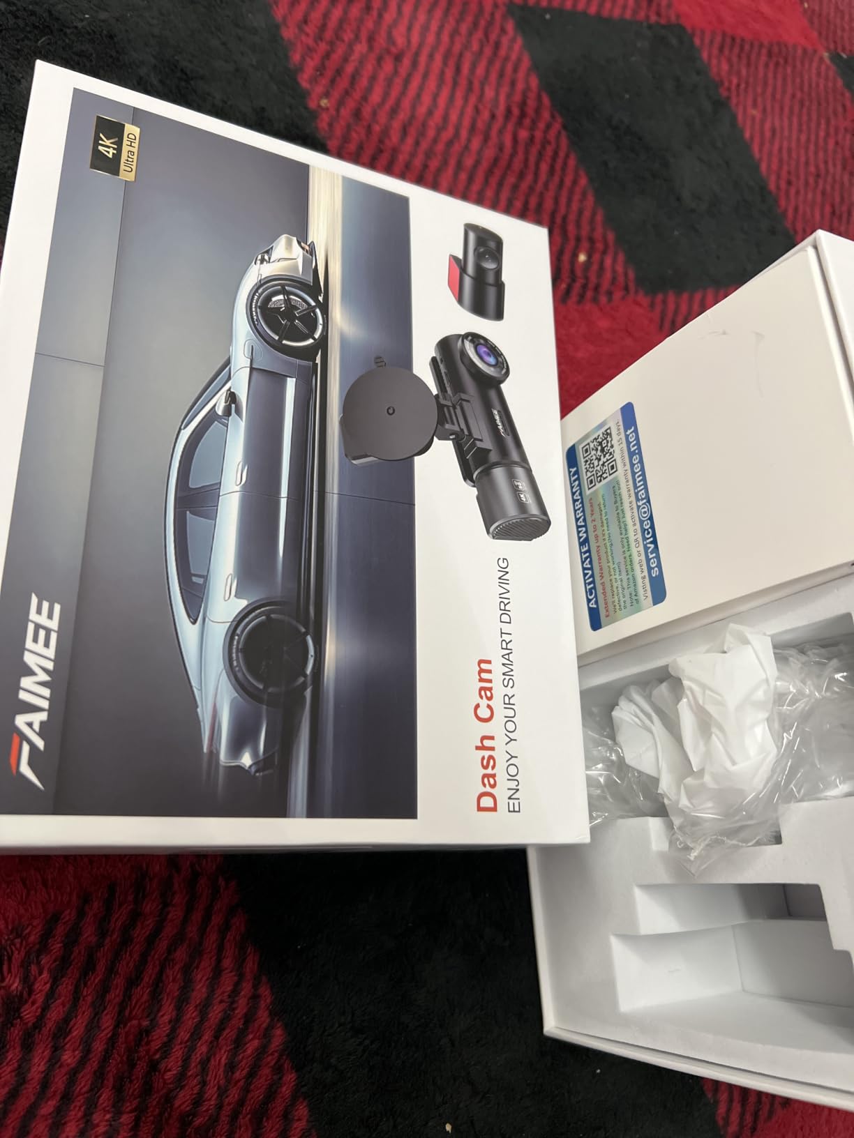 4K Dash Cam Front and Rear, Night Vision with WDR, 170 Wide Angle, 5.8G/2.4G Dual Wi-Fi, 64GB Card, Built-in GPS, G-Sensor Emergency Lock, 24H Parking Monitor customer photo 2