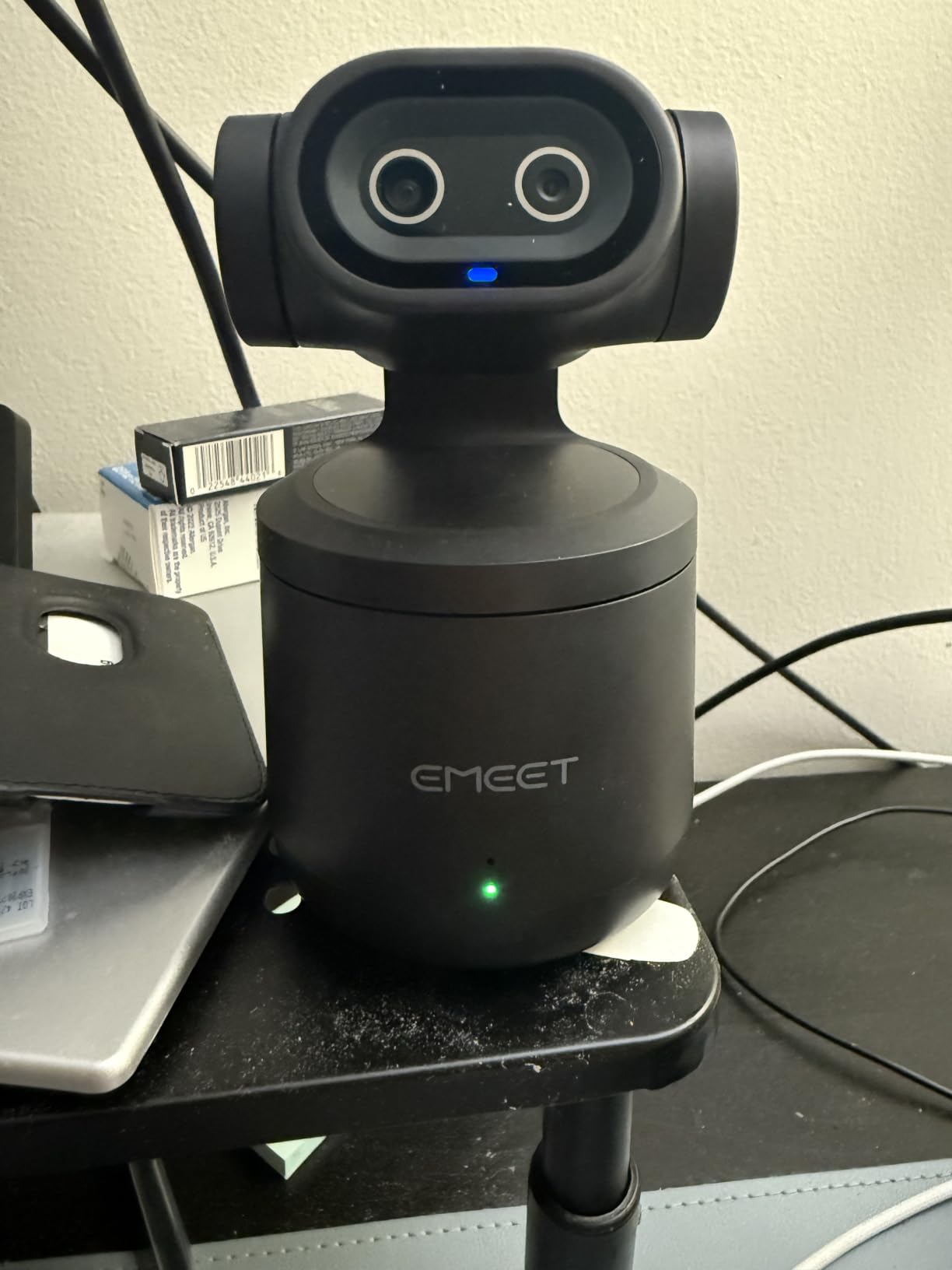 EMEET PIXY Wireless 4K Dual-Lens AI Tracking PTZ Streaming Camera with 1/2.55
