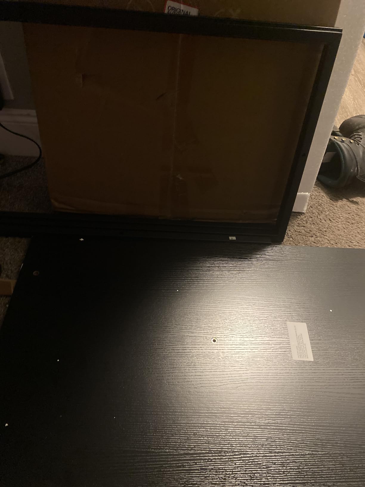 DUMOS 32 Inch Small Computer Desk, Gaming Desks for Home Office Bedroom, Black customer photo 1