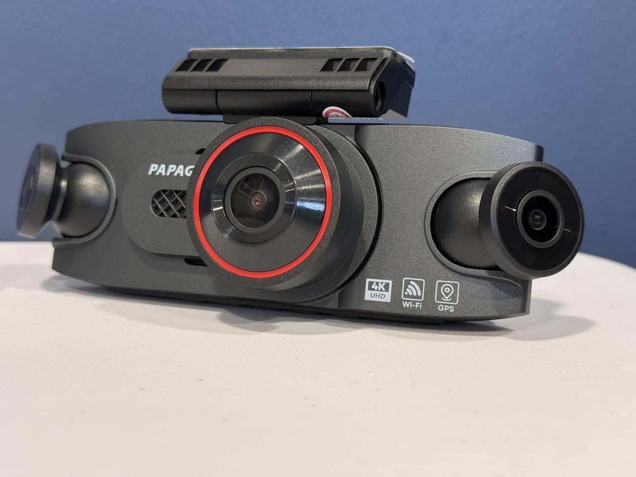 4 Channel 360° Dash Cam Front Rear and Left Right Inside, 4K+3 * 1080P Dash Camera for Cars with Free 128GB SD Card, 5.8GHz WiFi-30MB/s, 24H Parking Mode, G-Sensor, GPS, Night Vision, Voice Control customer photo 1