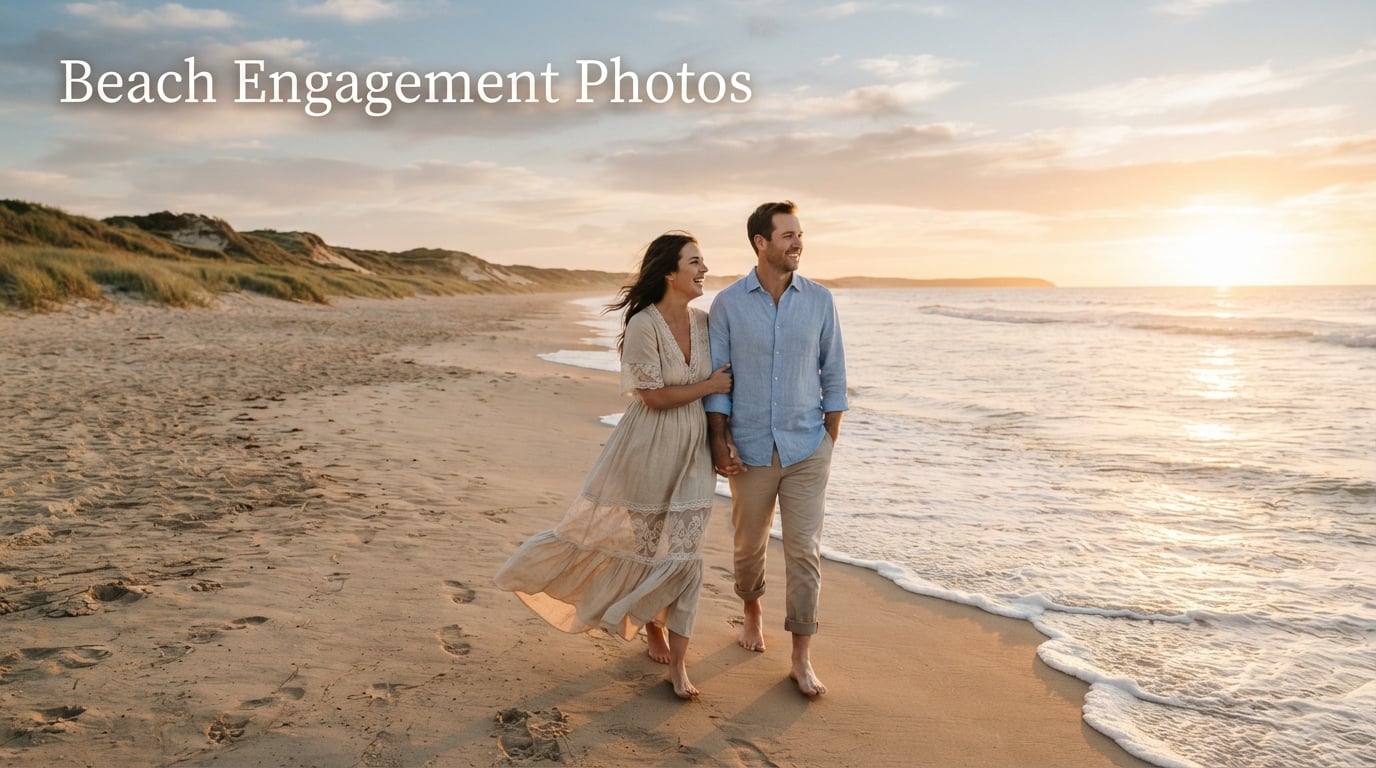 Beach Engagement Photos