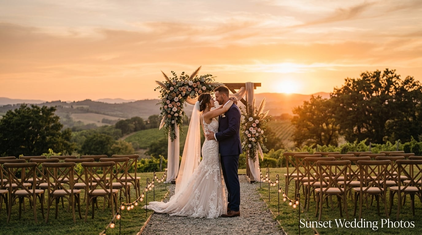 Sunset Wedding Photos