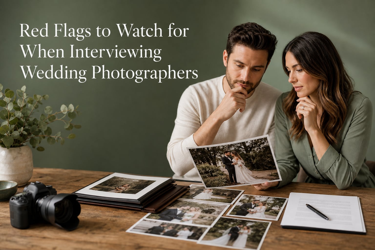 Red Flags to Watch for When Interviewing Wedding Photographers