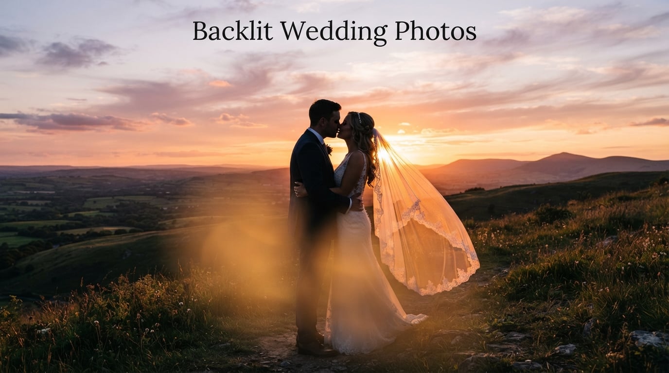 Backlit Wedding Photos