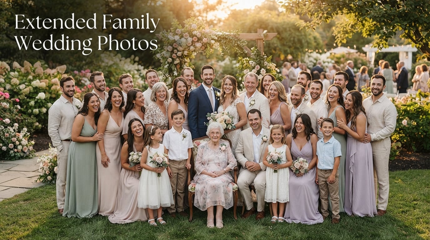 Extended Family Wedding Photos