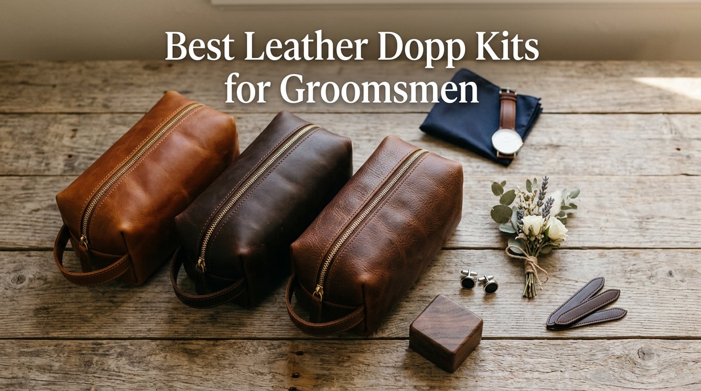 Best Leather Dopp Kits for Groomsmen
