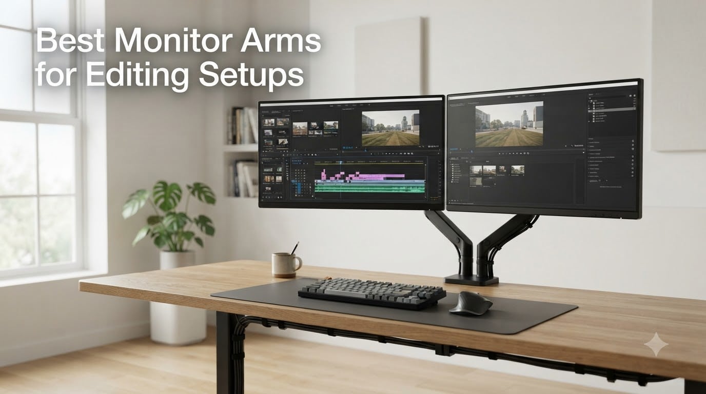Best Monitor Arms for Editing Setups