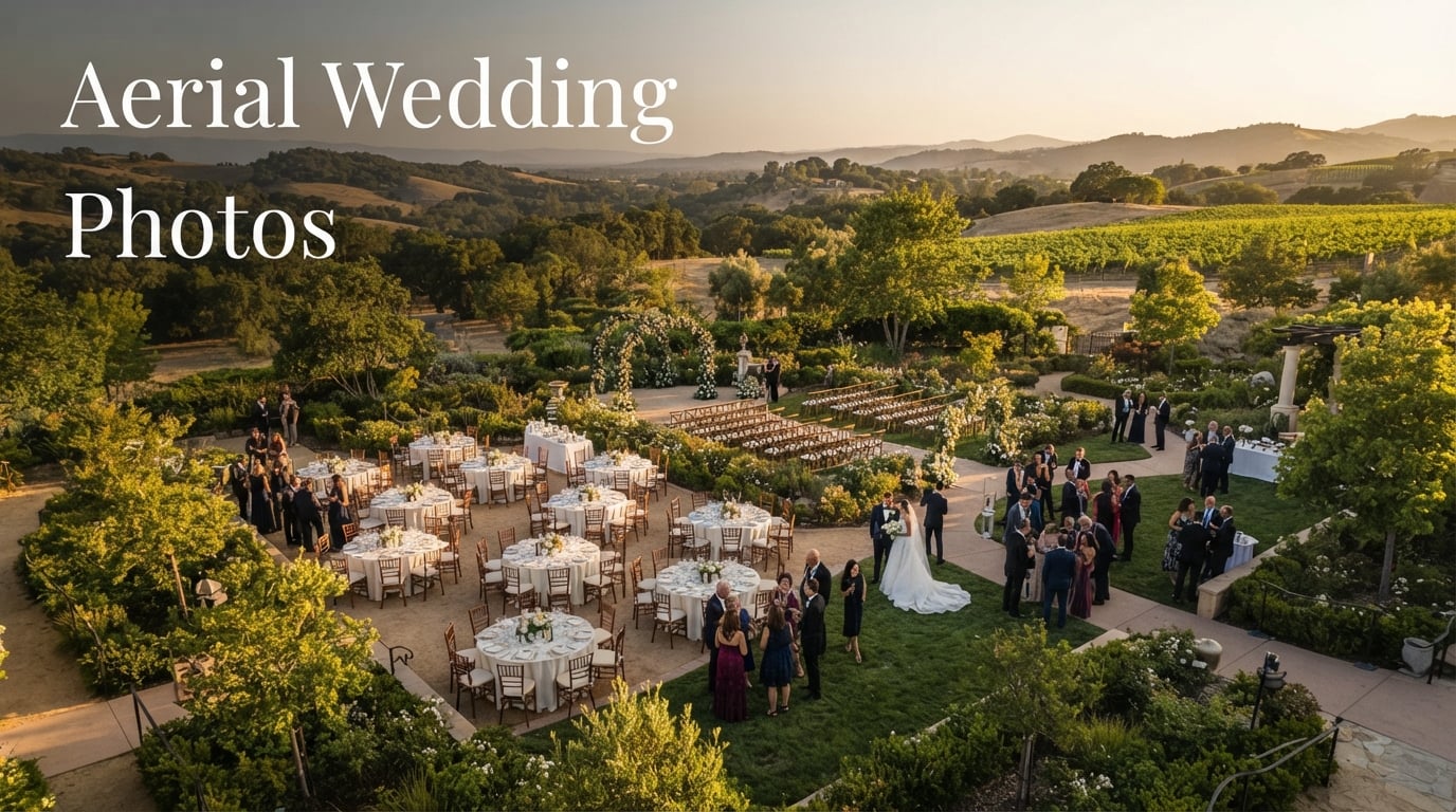Aerial Wedding Photos