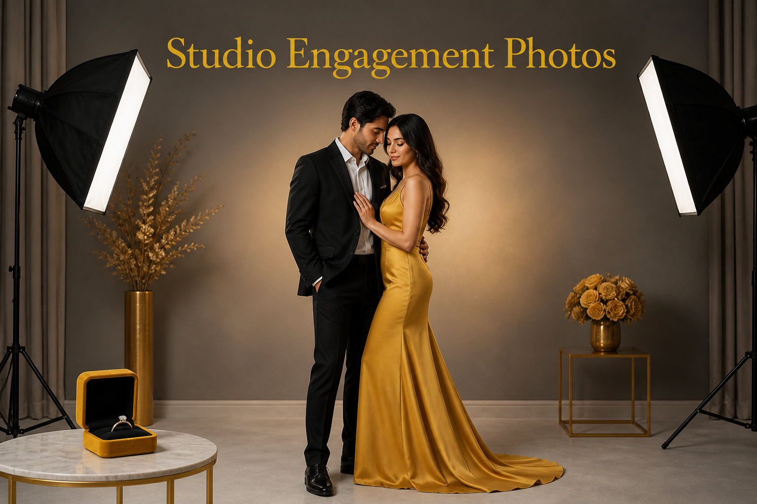Studio Engagement Photos
