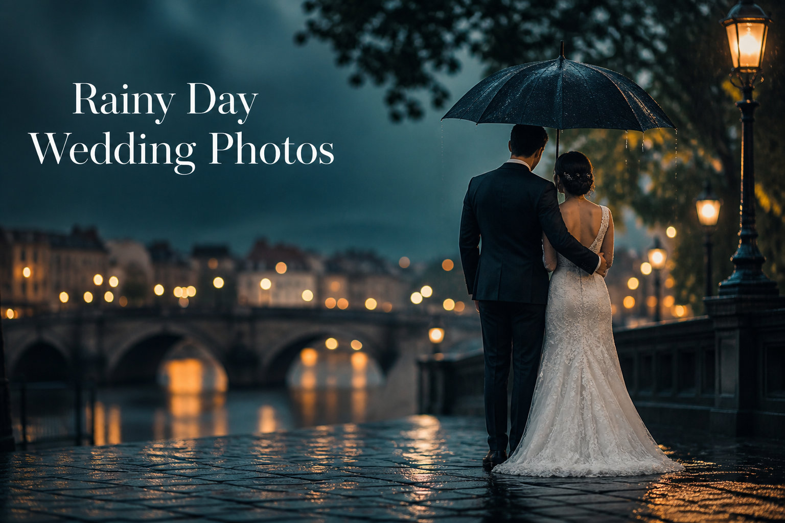 Rainy Day Wedding Photos