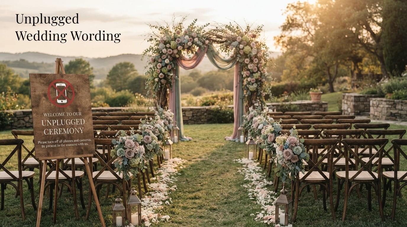 Unplugged Wedding Wording
